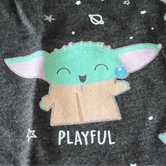 Star Wars 4T Today I'm Feeling with Grogu Mandalorian Collectible Black Tshirt - Picture 6 of 9